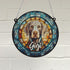 Weimaraner Personalised Stained Glass Effect Suncatcher
